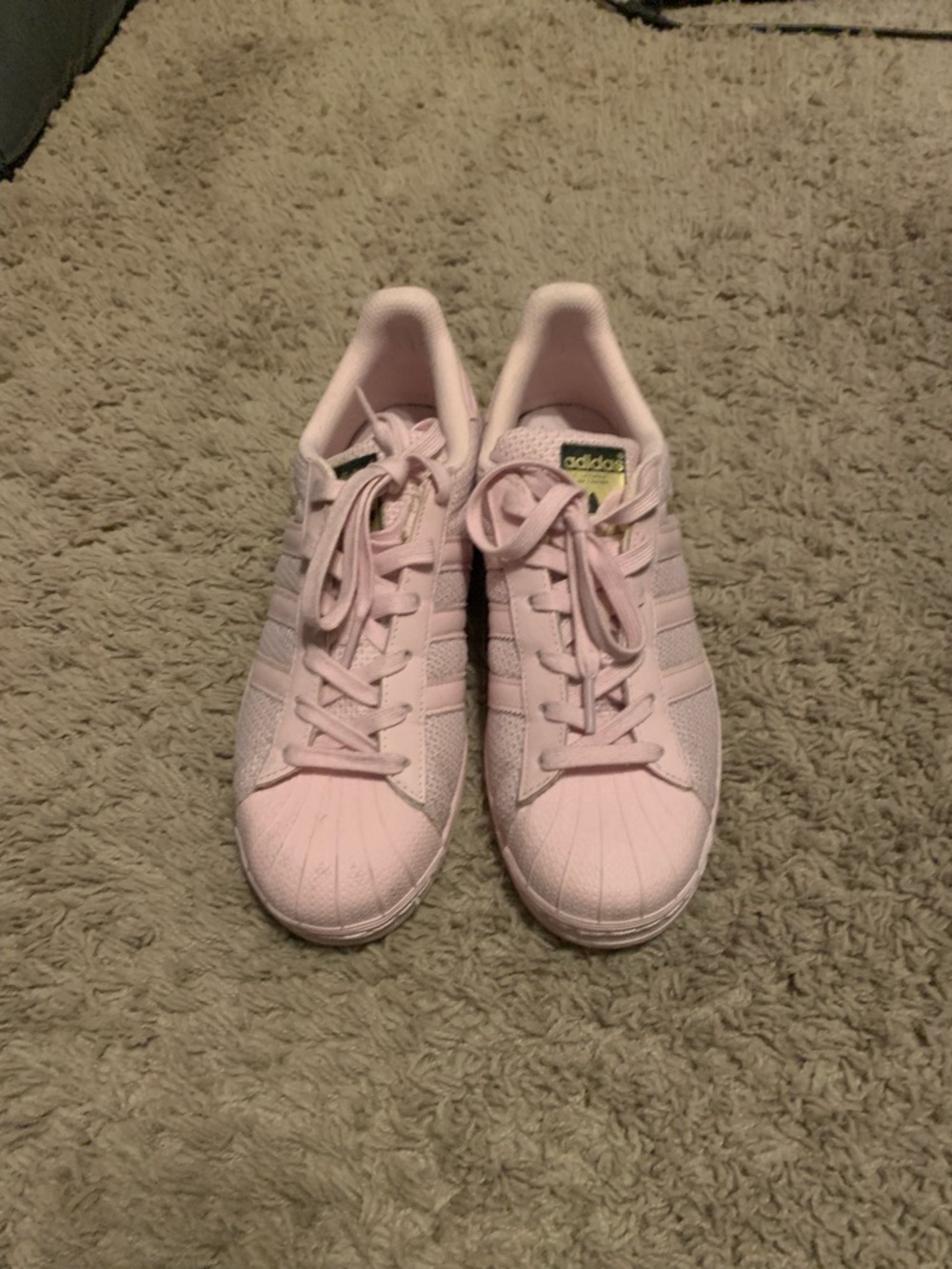 adidas superstar Women's Light Pink Classic Shell-Toe Sneakers